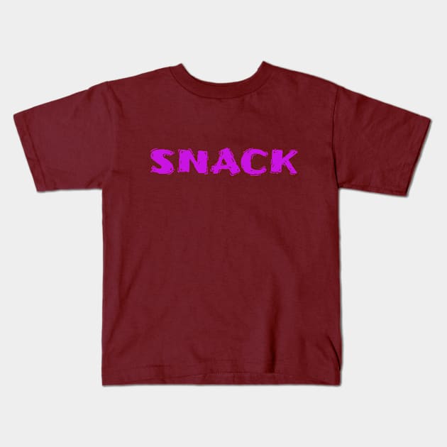 Snack Design Kids T-Shirt by Preston James Designs